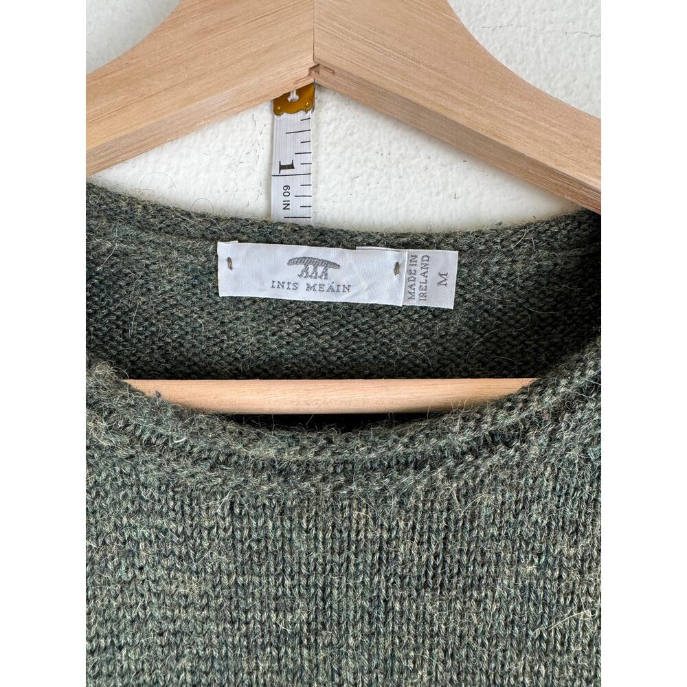 Inis Meáin Baby Alpaca Silk Roll Neck Sweater Ireland Medium - Picture 9 of 12